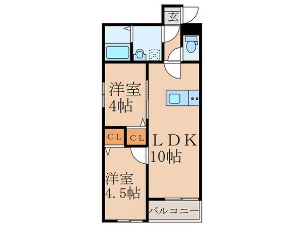 リテラ新飯塚の物件間取画像